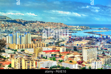 Vue sur le centre-ville d'Alger en Algérie Banque D'Images