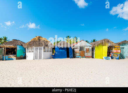 Juan Mano, l'île de Saona, à l'Est Parc National (Parque Nacional del Este), la République dominicaine, la mer des Caraïbes. Banque D'Images