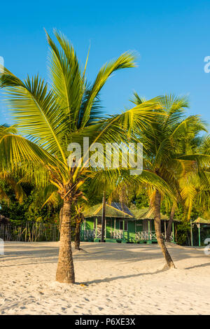 Juan Mano, l'île de Saona, à l'Est Parc National (Parque Nacional del Este), la République dominicaine, la mer des Caraïbes. Banque D'Images