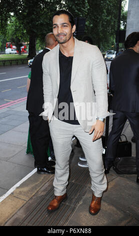 Stardust Achievers Awards à l'hôtel Grosvenor - l'extérieur des arrivées En vedette : Harshvardhan Rane Où : London, Royaume-Uni Quand : 01 juin 2018 Source : WENN.com Banque D'Images