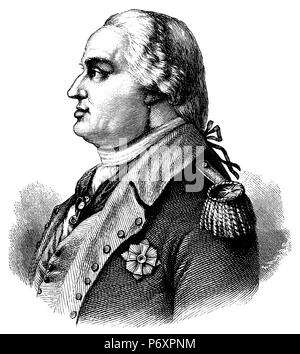 Friedrich Wilhelm Von Steuben, (1730-1794), également connu sous le nom de Baron Steuben, officier prussien et le général américain, organisateur de l'armée continentale dans la guerre d'Indépendance américaine, 1899 Banque D'Images