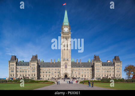 Le Canada, l'Ontario, Ottawa, capitale du Canada, Édifice du Parlement canadien Banque D'Images