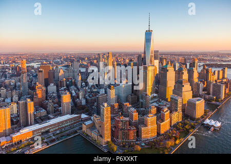 Le centre-ville de Manhattan, New York City, USA Banque D'Images