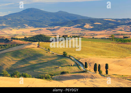 Italie, Toscane, San Quirico d'Orcia, Terrapille ferme (en vedette dans "l'Gladiator' motion picture) Banque D'Images