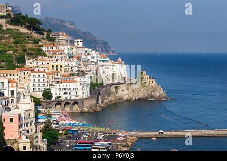 L'Italie, Domaine des Alysses, Côte Amalfitaine, Amalfi. La ville d'Amalfi. Banque D'Images