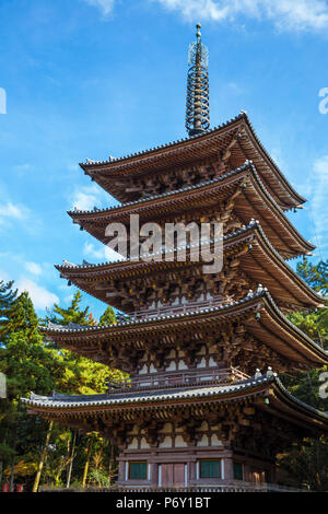 Le Japon, Kyoto, Temple Daigoji, Goju-no-to pagoda Banque D'Images