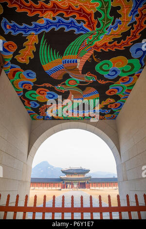 Gyeongbokgung, Séoul, Corée du Sud Banque D'Images