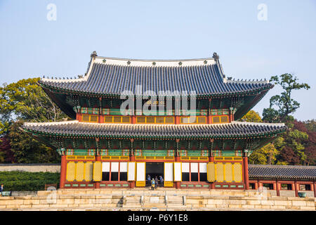 Injeongjeon (Salle du Trône), hangdeokgung Palace, Séoul, Corée du Sud Banque D'Images