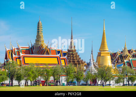 Le Grand Palais et le Wat Phra Kaew, Bangkok, Thaïlande Banque D'Images