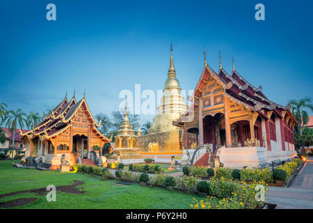 Wat Phra Singh, Chiang Mai, Thaïlande. Banque D'Images