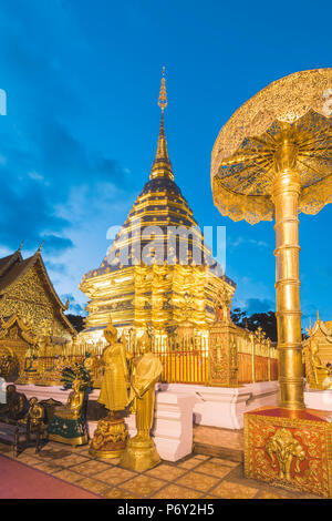 Wat Phrathat Doi Suthep, Chiang Mai, Thaïlande. Banque D'Images