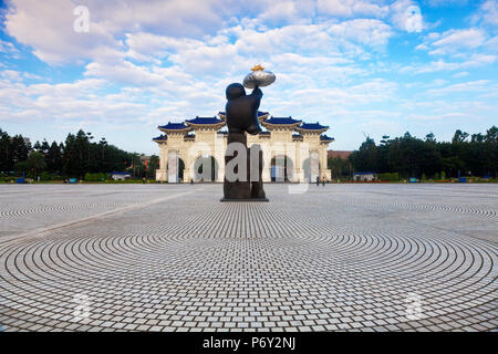 Taiwan, Taipei, porte d'entrée, Chiang Kai-shek Memorial Hall Banque D'Images