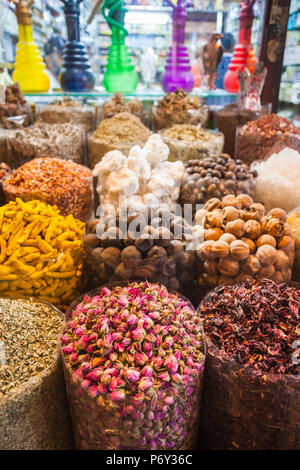 Émirats Arabes Unis, Dubai, Deira, Souk aux épices, épices Arabe Banque D'Images