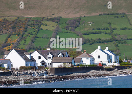 Royaume-uni, Irlande du Nord, le comté d'Antrim, Glenariff, vue de l'échelle de fermes Banque D'Images
