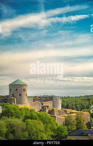 Bohus Fortress se trouve le long de l'ancienne frontière suédoise norvégienne en Kungalv, Bohuslan, Sweden. Banque D'Images