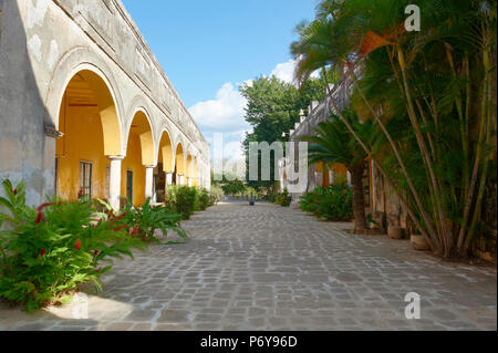 Hacienda Yaxcopoil est un 17e siècle henequen plantation près de Merida, Yucatan, Mexique, maintenant un musée, guest house et l'endroit. Banque D'Images