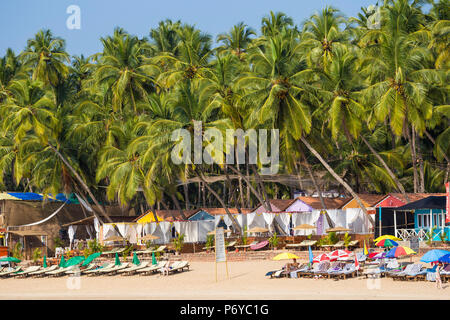 L'Inde, Goa, plage de Palolem Banque D'Images