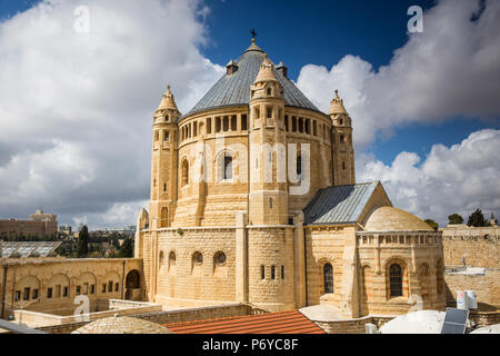Israël, Jérusalem, Mt Zion, l'Église et le monastère de la Dormition Banque D'Images