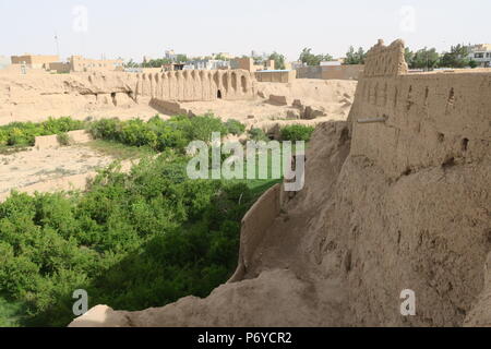 Narin Qal'eh ou Narin Château, Meybod, Iran. Banque D'Images