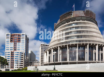 Nouvelle Zélande, île du Nord, Wellington, la ruche, l'aile de l'exécutif, le Parlement néo-zélandais Banque D'Images