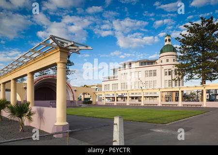 Nouvelle Zélande, île du Nord, Hawkes Bay, Napier, art-déco, le T&G, 1936 et la Marine Parade Banque D'Images