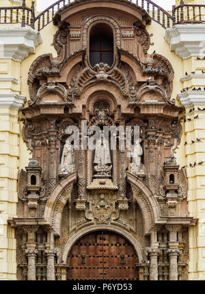 Monastère de San Francisco, détaillée, Vieille Ville, Lima, Pérou Banque D'Images