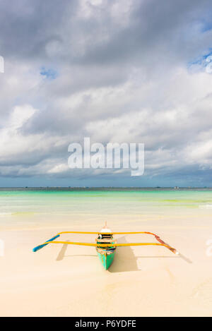 L'Asie, l'Asie du Sud, Philippines, Western Visayas, Boracay, Dinwid Beach Banque D'Images