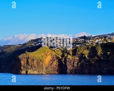 Portugal, Madère, Ponta de Garajau, côte de l'île. Banque D'Images