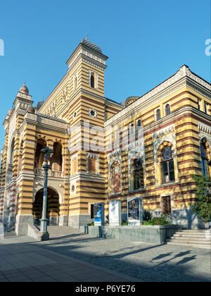 Georgian National Opera and Ballet Theatre sur l'Avenue Rustaveli, Tbilissi, Géorgie Banque D'Images