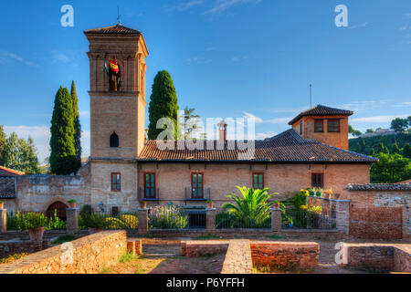 Couvent de San Francisco, à l'Alhambra, Site du patrimoine mondial de l'UNESCO, Grenade, Espagne Banque D'Images