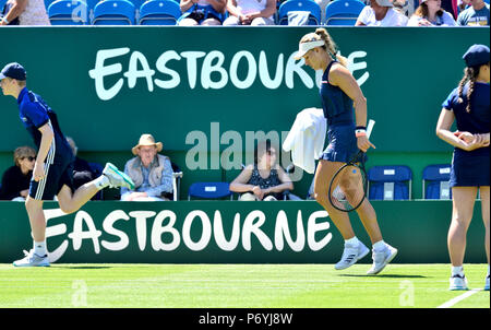 Angelique Kerber (GER) jouer à la Nature Valley International Eastbourne, 27 juin 2018 Banque D'Images