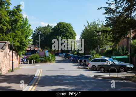 Parking à Southwell, Nottinghamshire England UK Banque D'Images