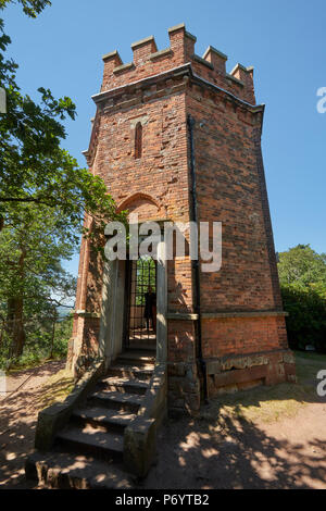 La Tour Blanche Hawkstone Park Weston-under-Redcastle Shrewsbury Shropshire West Midlands England UK Banque D'Images