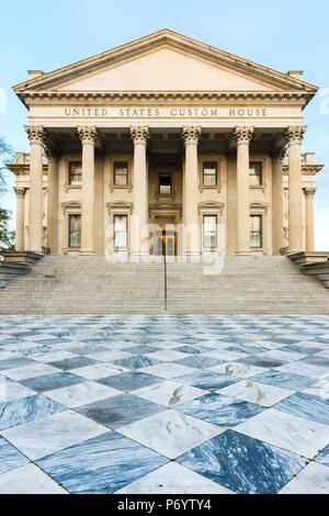 USA, Caroline du Sud, Charleston, États-Unis customs house dans le quartier historique Banque D'Images