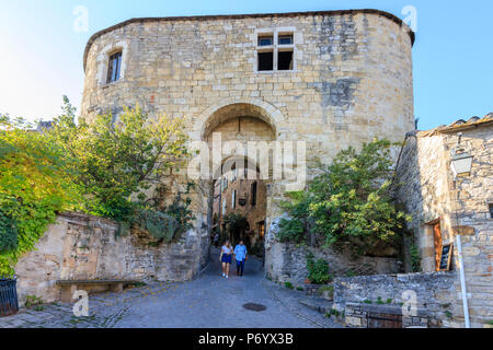La France, Tarn, Cordes sur Ciel, village médiéval, Rous Gate // France, Tarn (81), Cordes-sur-Ciel, porte de Rous Banque D'Images