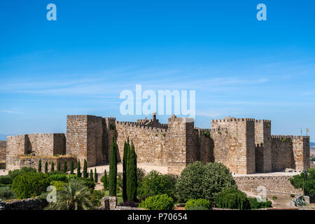 Château de Trujillo (Castillo árabe), l'Estrémadure, Espagne, construit en IX-XII siècles Banque D'Images