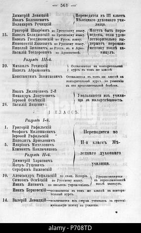 98 Волынские епархиальные № 1877 ведомости 01-24 с Указ Page 0516 Banque D'Images