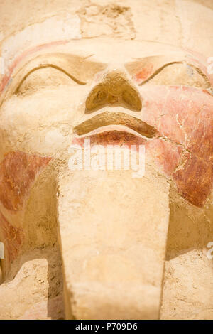 Egypte, Louxor, Cisjordanie, Deir el Bahri, Temple d'Hatshepsout aussi connu comme Djeser-Djeseru, Saint des Saints Banque D'Images