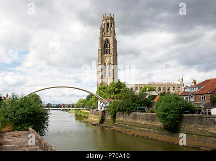 Eglise St Botolph - le moignon - Boston, Lincolnshire, Angleterre, Royaume-Uni Banque D'Images