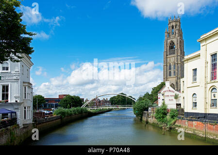 Eglise St Botolph - le moignon - Boston, Lincolnshire, Angleterre, Royaume-Uni Banque D'Images