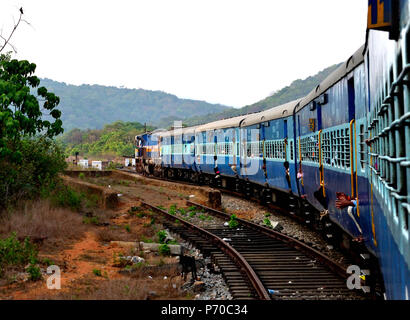 Scenic Railroad chemin de fer indiens Banque D'Images