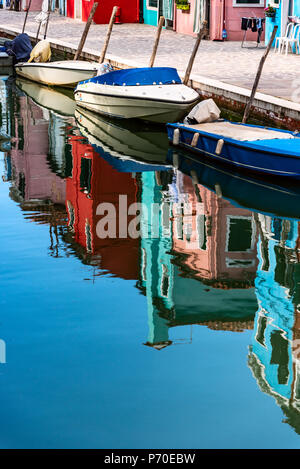 Burano Venise Italie, prises au cours du printemps. Banque D'Images