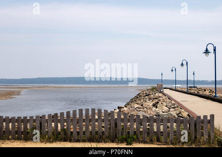 Une promenade près du fleuve Saint-Laurent près de Baie-St-Paul dans la région de Charlevoix au Québec, Canada. Banque D'Images