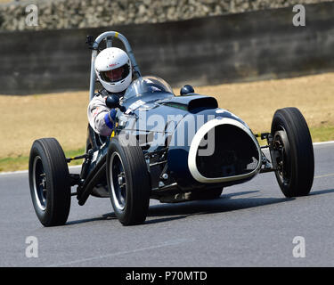 Guy Plante, Cooper Bristol Mk2, HGPCA pré-61, des légendes de Brands Hatch SuperPrix, juillet 2018, HSCC, juin 2018, les voitures, les voitures de course classique historique, Racin Banque D'Images