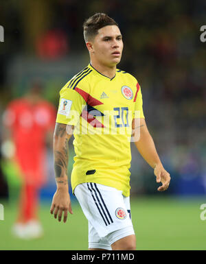 La Colombie Juan Fernando Quintero durant la Coupe du Monde FIFA 2018, série de 16 match au stade du Spartak de Moscou. ASSOCIATION DE PRESSE Photo. Photo date : mardi 3 juillet 2018. Voir l'histoire de l'Angleterre. WORLDCUP PA Crédit photo doit se lire : Adam Davy/PA Wire. RESTRICTIONS : un usage éditorial uniquement. Pas d'utilisation commerciale. Aucune utilisation avec tout tiers non officiels logos. Pas de manipulation d'images. Pas d'émulation vidéo Banque D'Images