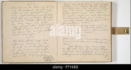 Anglais : Journal d'Eva Braun page 3 . 11 Février 1935 12 Journal d'Eva Braun page 3 Banque D'Images