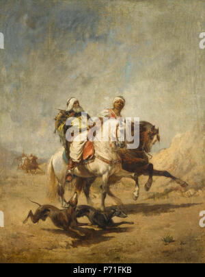 76 Nicolas Sicard - Deux Bédouins pendant la chasse Banque D'Images