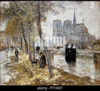 . Notre Dame de Paris . English : Notre-Dame de Paris à l'Art Institute de Chicago. . 1890/95 26 Chicago art inst raffaelli notre dame Banque D'Images