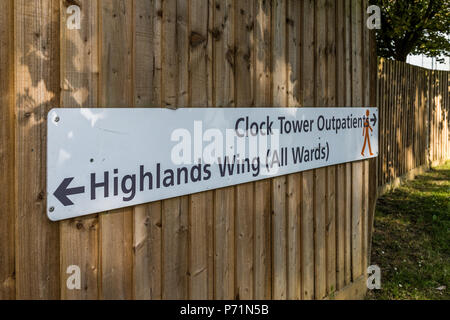 Chase Farm Hospital dans Enfield Londres Banque D'Images