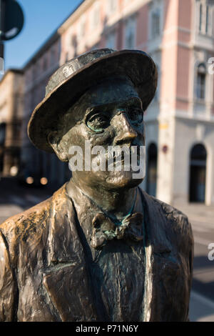 Statue de Joyce à Trieste, Italie Banque D'Images